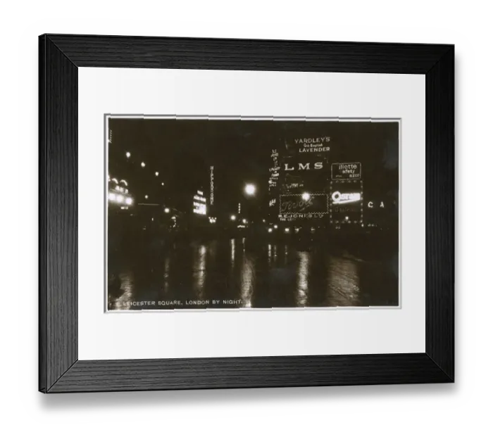 Framed Print : Leicester Square, London - By Night - Neon Illuminations Framed Print : Leicester Square, London - By Night - Neon Illuminations