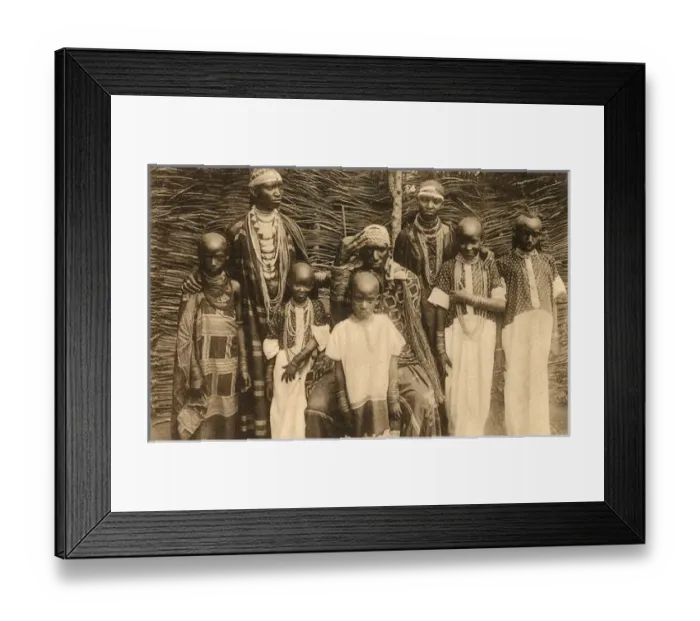Framed Print : Grand Chief Bernando and Family - Central African Republic Framed Print : Grand Chief Bernando and Family - Central African Republic