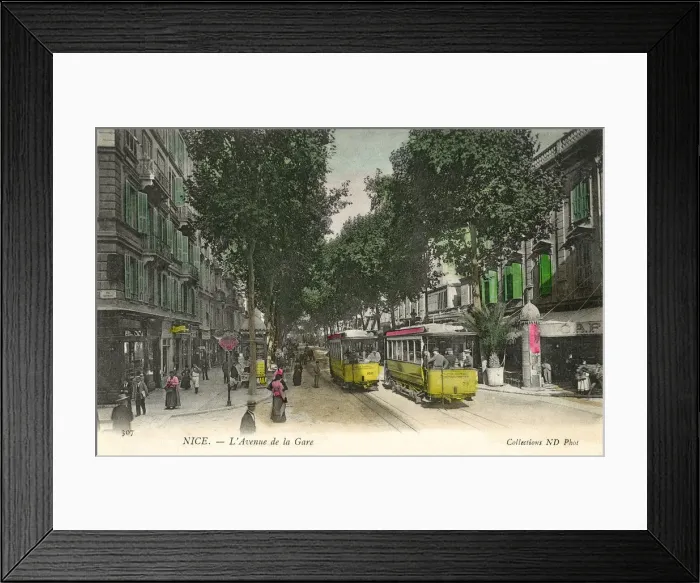 Framed Print : The Station Avenue, Nice, France Framed Print : The Station Avenue, Nice, France