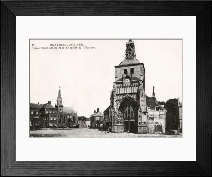 Framed Print : France, Pas-de-Calais Department - Montreuil-sur-Mer Framed Print : France, Pas-de-Calais Department - Montreuil-sur-Mer
