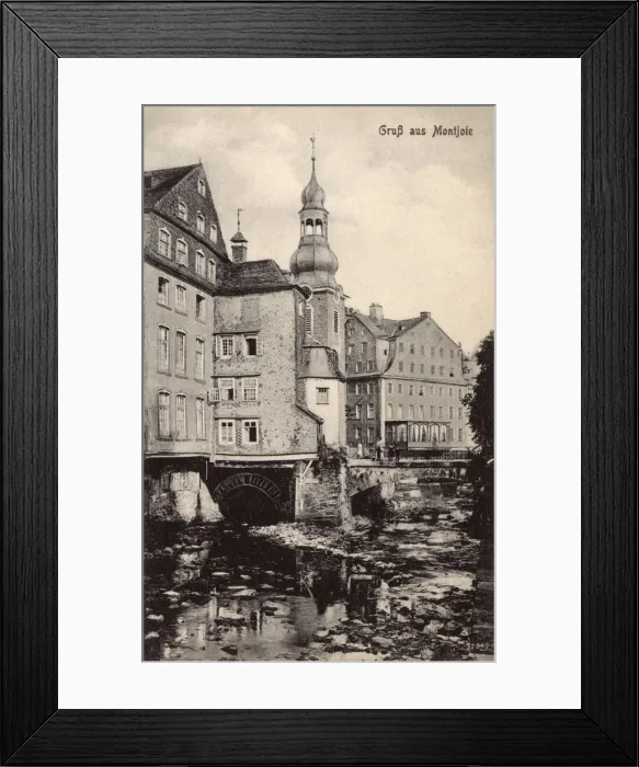 Framed Print : Germany - Monschau - Eifel Region - River Rur - Town Centre Framed Print : Germany - Monschau - Eifel Region - River Rur - Town Centre