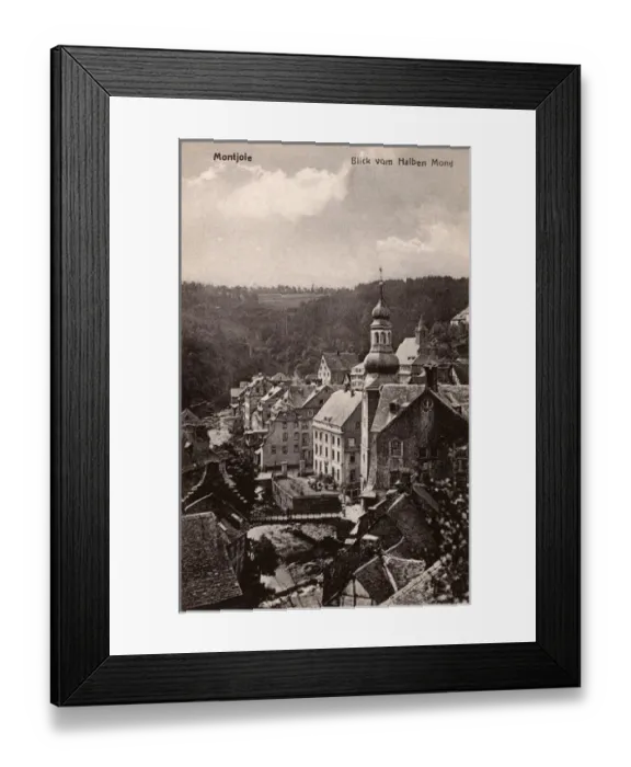 Framed Print : Germany - Monschau - Eifel Region - View from Halben Mond Framed Print : Germany - Monschau - Eifel Region - View from Halben Mond