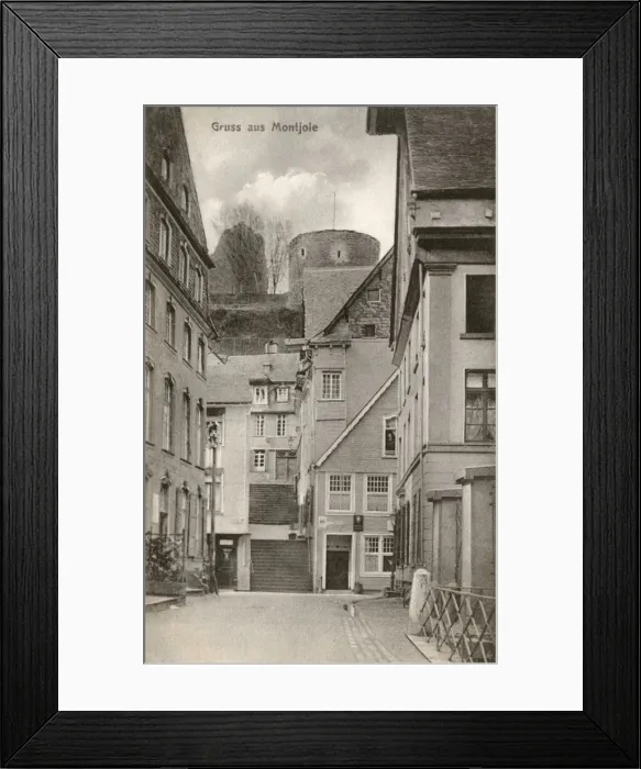 Framed Print : Germany - Monschau - Eifel Region - View toward the Castle Framed Print : Germany - Monschau - Eifel Region - View toward the Castle