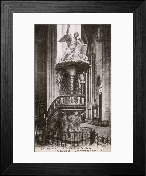 Framed Print : France - Amiens - The Cathedral - The Crying Angel Statue Framed Print : France - Amiens - The Cathedral - The Crying Angel Statue