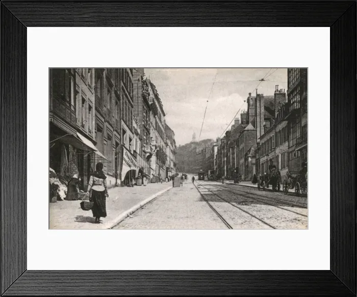 Framed Print : France - Boulogne-sur-mer - Grand Rue Framed Print : France - Boulogne-sur-mer - Grand Rue