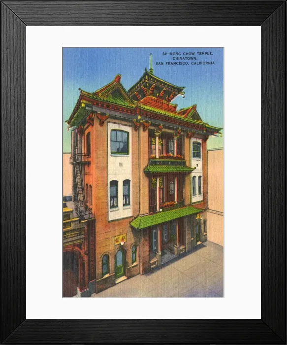 Framed Print : Kong Chow Temple - Chinatown, San Francisco, California, USA Framed Print : Kong Chow Temple - Chinatown, San Francisco, California, USA