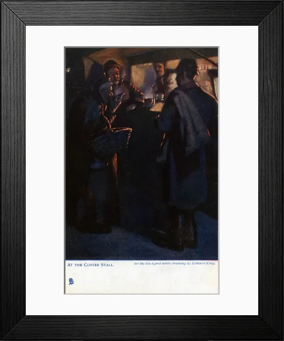 Framed Print : At the Coffee Stall - London late at night Framed Print : At the Coffee Stall - London late at night