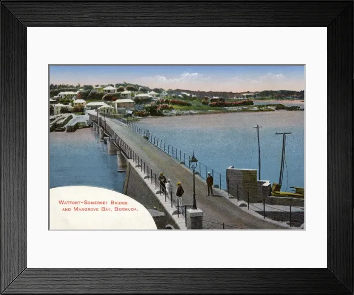 Framed Print : Bermuda - Watford-Somerset Bridge and Mangrove Bay Framed Print : Bermuda - Watford-Somerset Bridge and Mangrove Bay