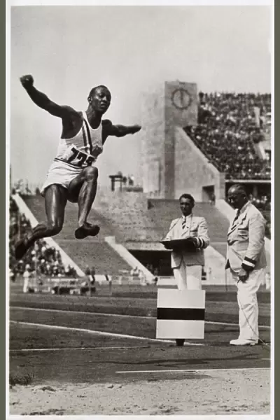 Berlin Olympic Games - Jesse Owens in the Long Jump