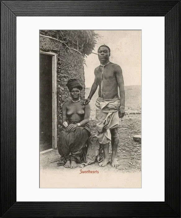Framed Print : South African couple Framed Print : South African couple