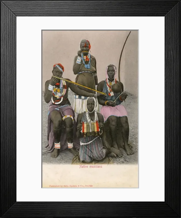 Framed Print : South Africa - Native Musicians Framed Print : South Africa - Native Musicians