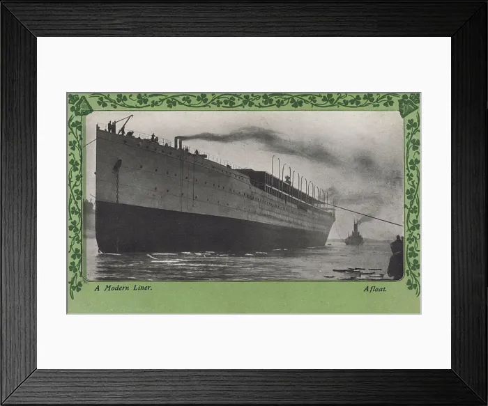Framed Print : Building an Ocean Liner at Harland & Wolff, Belfast Framed Print : Building an Ocean Liner at Harland & Wolff, Belfast