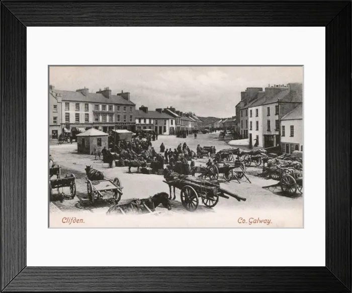 Framed Print : Clifden, County Galway, Ireland - Market Square Framed Print : Clifden, County Galway, Ireland - Market Square