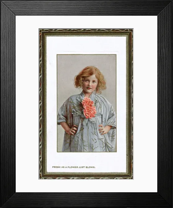 Framed Print : Pretty Young Girl - Fresh as a Flower Just Blown Framed Print : Pretty Young Girl - Fresh as a Flower Just Blown