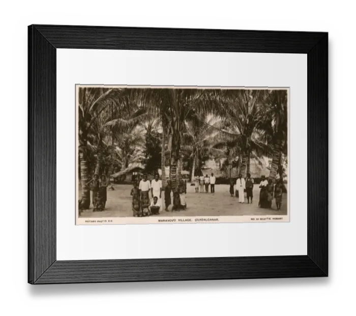 Framed Print : Maravovo Village, Guadalcanal, Solomon Islands Framed Print : Maravovo Village, Guadalcanal, Solomon Islands