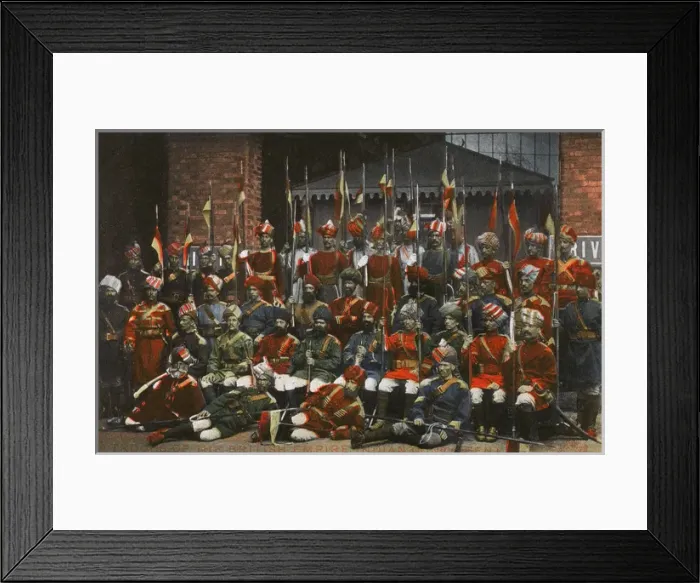 Framed Print : Troops of British Empire Indian Contingent Framed Print : Troops of British Empire Indian Contingent