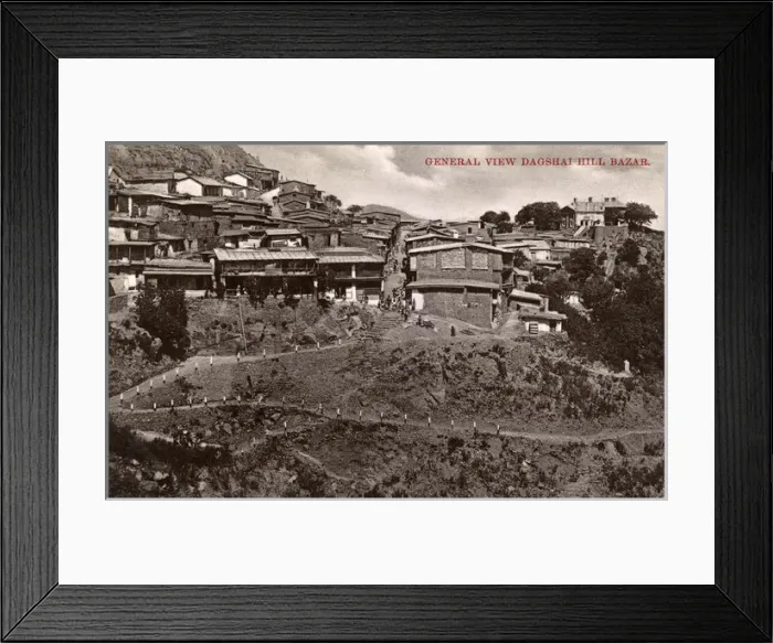 Framed Print : Dagshai Hill Bazar - India Framed Print : Dagshai Hill Bazar - India