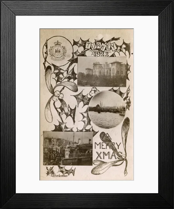 Framed Print : Christmas Card from the 2nd Batt. Essex Regiment in Istanbul Framed Print : Christmas Card from the 2nd Batt. Essex Regiment in Istanbul