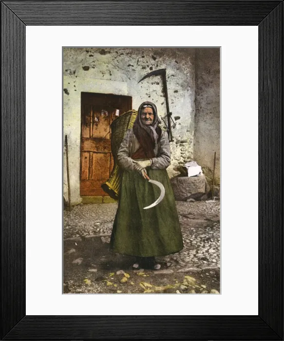 Framed Print : Ticinese Woman - Canton of Ticino, Switzerland Framed Print : Ticinese Woman - Canton of Ticino, Switzerland