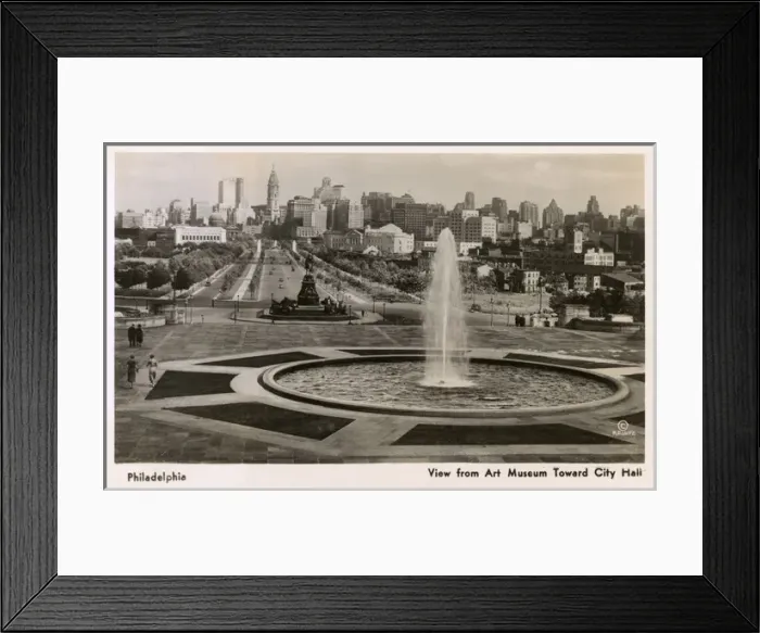 Framed Print : City Hall from Art Gallery - Philadelphia, USA Framed Print : City Hall from Art Gallery - Philadelphia, USA