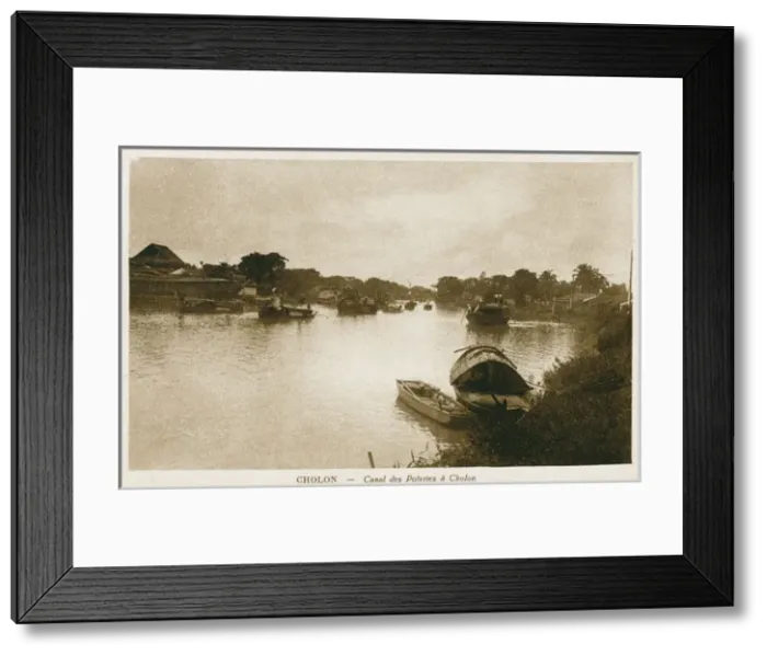 Framed Print : Vietnam - Cho Lon - The Canal of the Potteries Framed Print : Vietnam - Cho Lon - The Canal of the Potteries