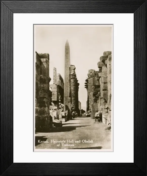 Framed Print : Karnak Temple Complex, Egypt - Hypostyle Hall and Obelisk Framed Print : Karnak Temple Complex, Egypt - Hypostyle Hall and Obelisk