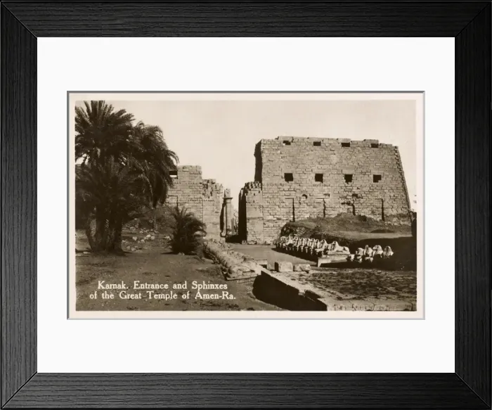 Framed Print : Karnak Temple Complex, Egypt - Entrance and Sphinxes Framed Print : Karnak Temple Complex, Egypt - Entrance and Sphinxes