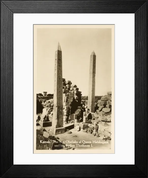 Framed Print : Karnak Temple Complex, Egypt - Two Obelisks Framed Print : Karnak Temple Complex, Egypt - Two Obelisks