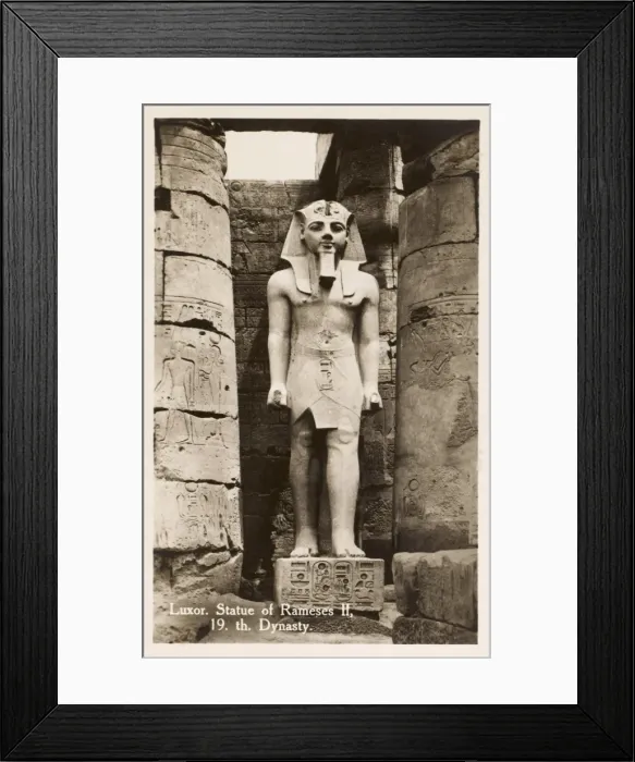 Framed Print : Luxor Temple Complex, Egypt - Statue of Pharoah Rameses II Framed Print : Luxor Temple Complex, Egypt - Statue of Pharoah Rameses II