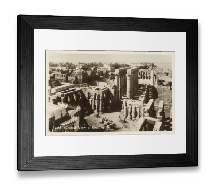 Framed Print : Luxor Temple Complex - Birds eye view of the temple Framed Print : Luxor Temple Complex - Birds eye view of the temple