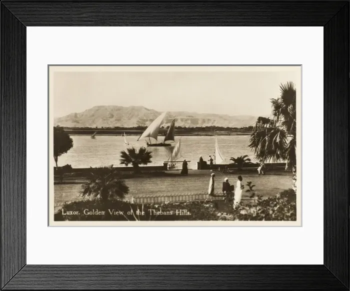Framed Print : Luxor Temple Complex - View of the Theban Hills Framed Print : Luxor Temple Complex - View of the Theban Hills