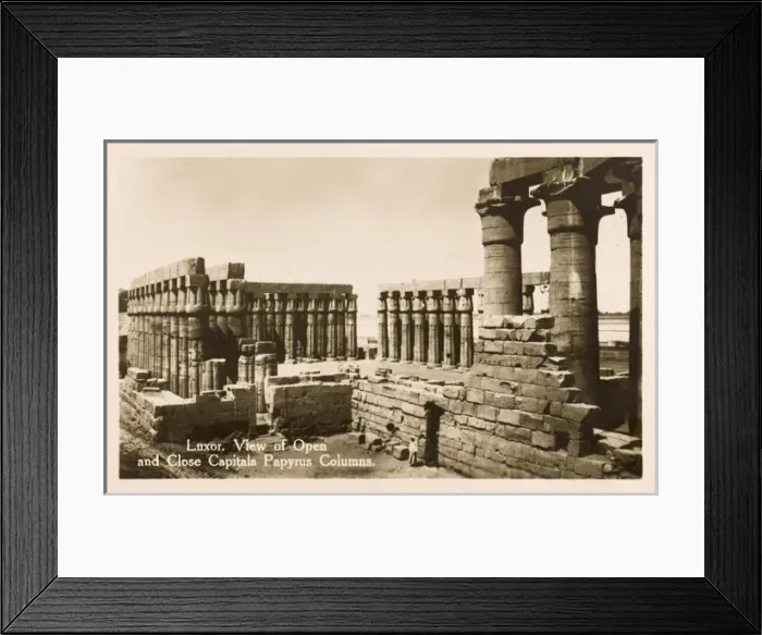 Framed Print : Luxor Temple Complex - Papyrus Columns of Amenhotep III