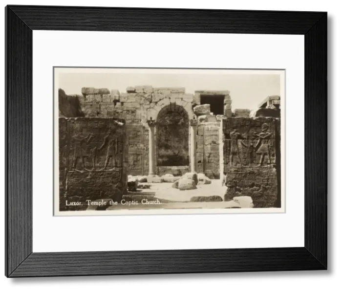Framed Print : Luxor Temple Complex - Late Roman era Church Framed Print : Luxor Temple Complex - Late Roman era Church