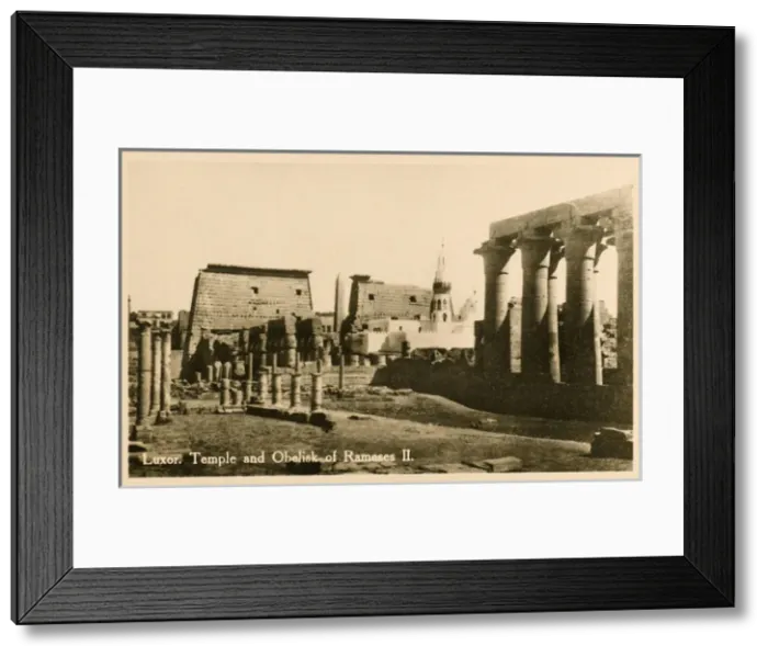Framed Print : Luxor Temple Complex - Temple and Obelisk of Rameses II Framed Print : Luxor Temple Complex - Temple and Obelisk of Rameses II
