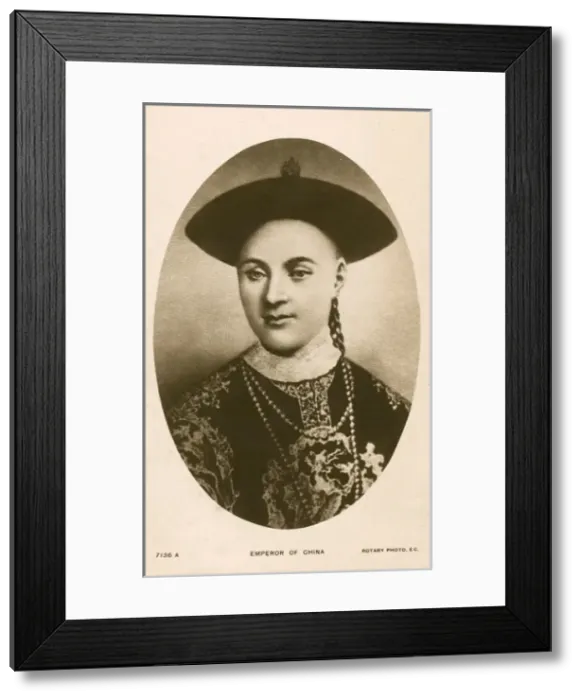 Framed Print : The Guangxu Emperor of China - Kuang-hsu Framed Print : The Guangxu Emperor of China - Kuang-hsu
