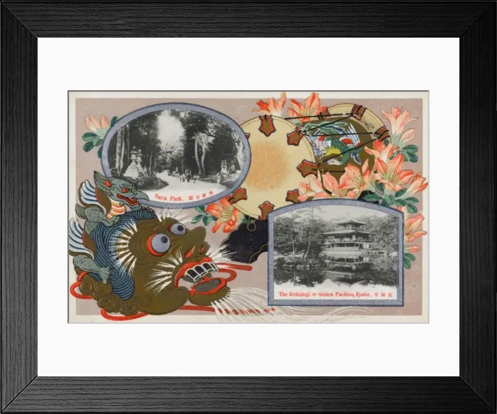 Framed Print : Japan - Nara Park and the Golden Pavilion, Kyoto Framed Print : Japan - Nara Park and the Golden Pavilion, Kyoto