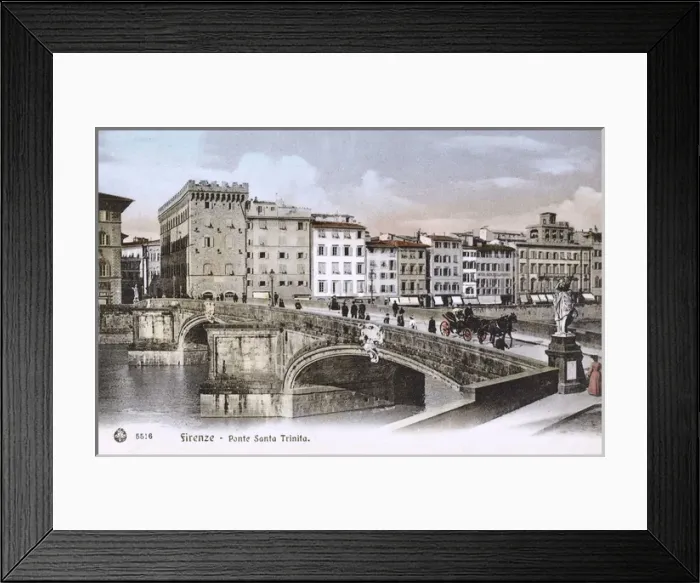 Framed Print : Ponte Santa Trinita - Florence, Italy Framed Print : Ponte Santa Trinita - Florence, Italy