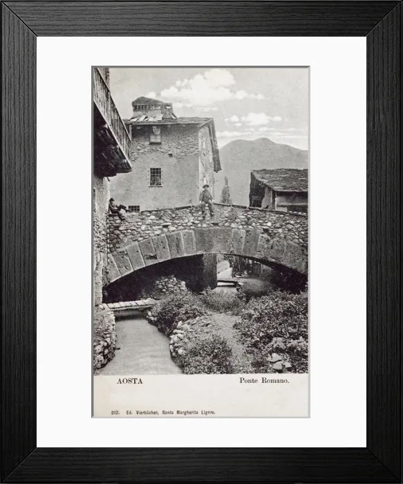 Framed Print : Aosta, Aosta Valley, Italy - The Roman Bridge Framed Print : Aosta, Aosta Valley, Italy - The Roman Bridge