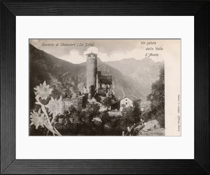 Framed Print : La Salle, Aosta Valley, Italy - Chatelard Castle Framed Print : La Salle, Aosta Valley, Italy - Chatelard Castle