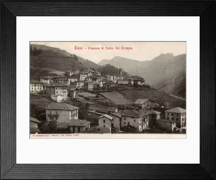 Framed Print : Tizio, Collio, Lombardy, Italy Framed Print : Tizio, Collio, Lombardy, Italy