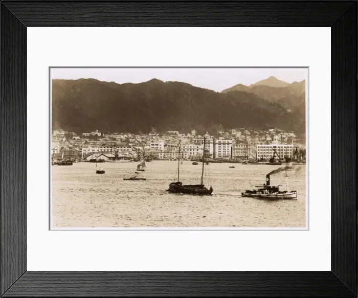 Framed Print : Kobe, Japan - View from the sea Framed Print : Kobe, Japan - View from the sea
