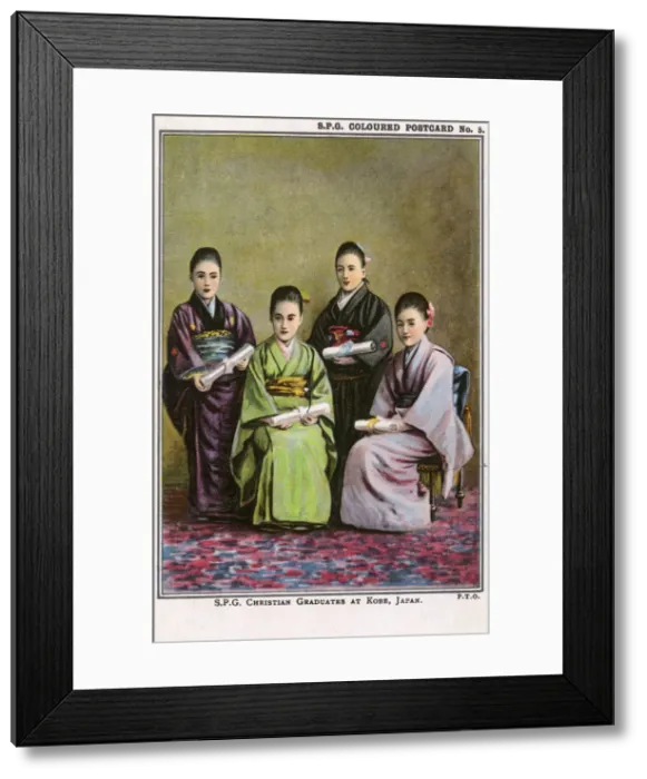 Framed Print : S. P. G. Christian Graduates at Kobe, Japan Framed Print : S. P. G. Christian Graduates at Kobe, Japan
