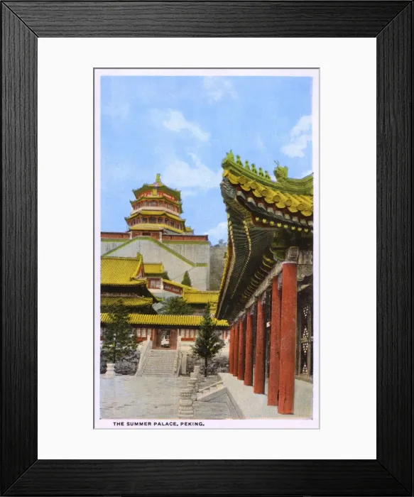 Framed Print : Summer Palace - Beijing, China - general view Framed Print : Summer Palace - Beijing, China - general view