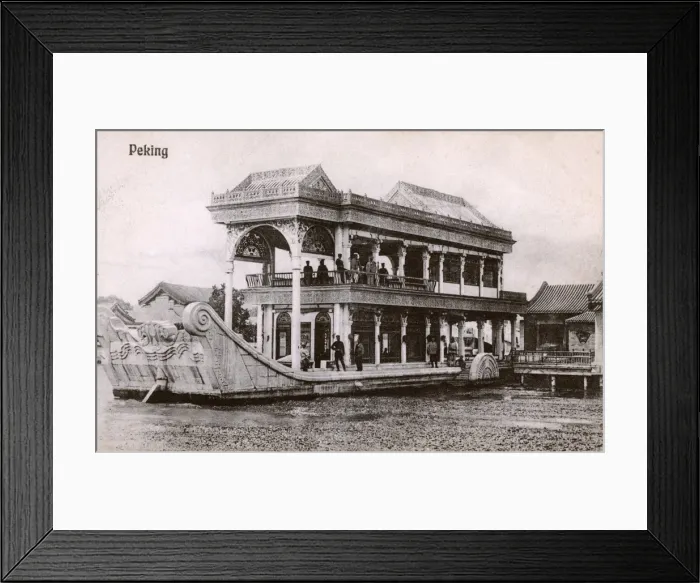 Framed Print : The Marble Boat - Summer Palace - Beijing, China Framed Print : The Marble Boat - Summer Palace - Beijing, China