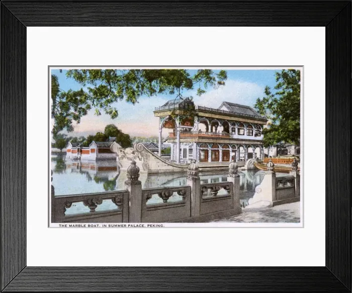 Framed Print : The Marble Boat - Summer Palace - Beijing, China Framed Print : The Marble Boat - Summer Palace - Beijing, China