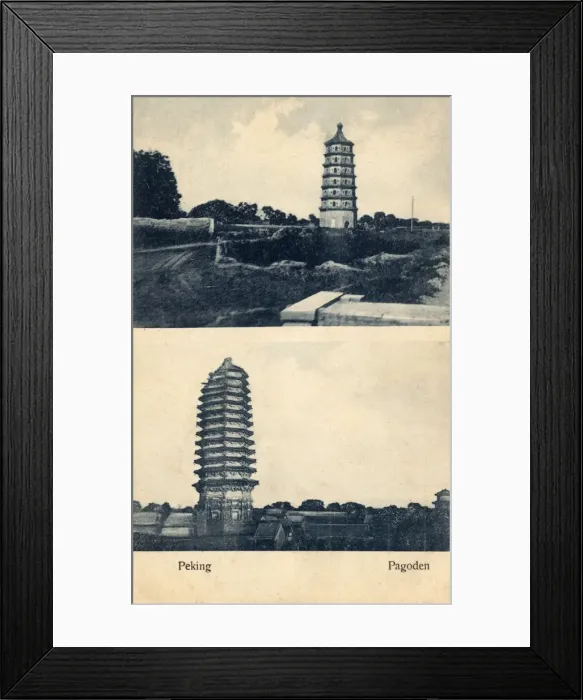 Framed Print : Beijing, China - Old Pagodas Framed Print : Beijing, China - Old Pagodas