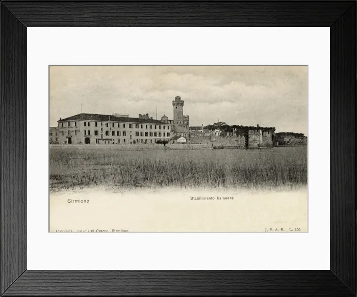 Framed Print : Italy - Sirmione, Lombardy - The Bathhouse Framed Print : Italy - Sirmione, Lombardy - The Bathhouse
