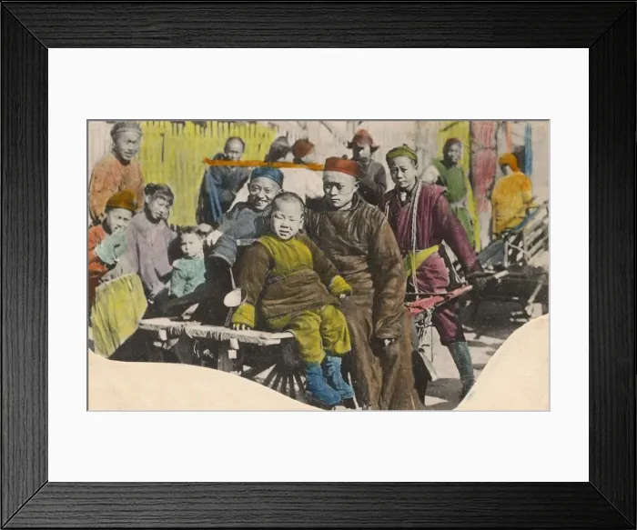 Framed Print : Transport by wheelbarrow, Shanghai, China Framed Print : Transport by wheelbarrow, Shanghai, China