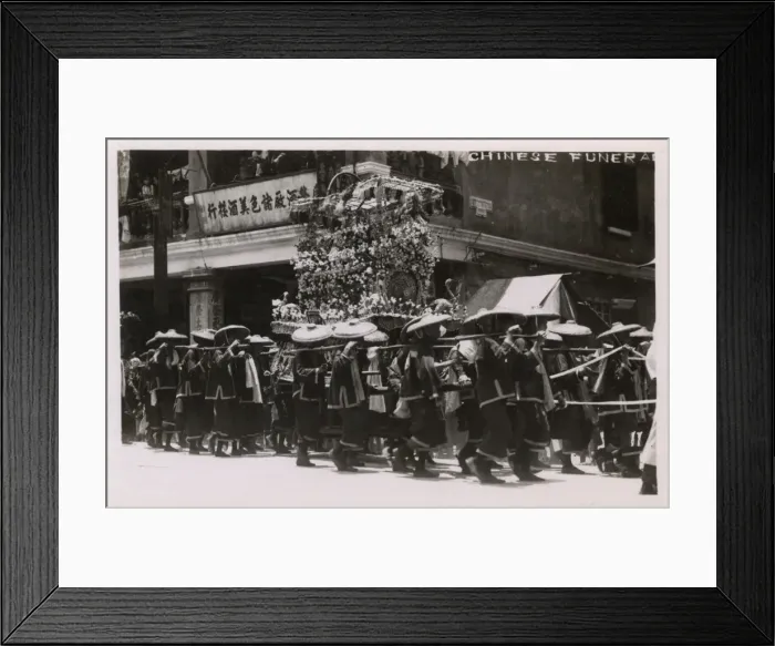 Framed Print : Chinese Funeral Procession, Shanghai, China Framed Print : Chinese Funeral Procession, Shanghai, China
