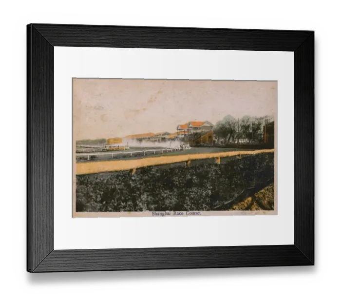 Framed Print : China - Shanghai - The Race Course - A Race in progress Framed Print : China - Shanghai - The Race Course - A Race in progress
